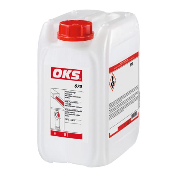OKS 670 – High-Performance Lube Oil, with white solid lubricants