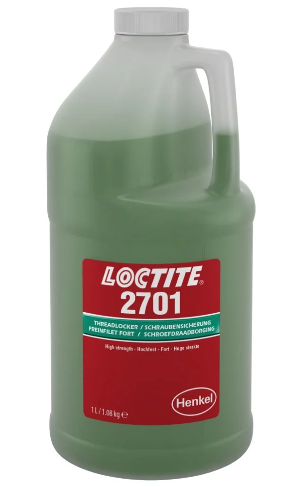 Loctite 2701 Threadlocker for chromated screws high strength 1 l