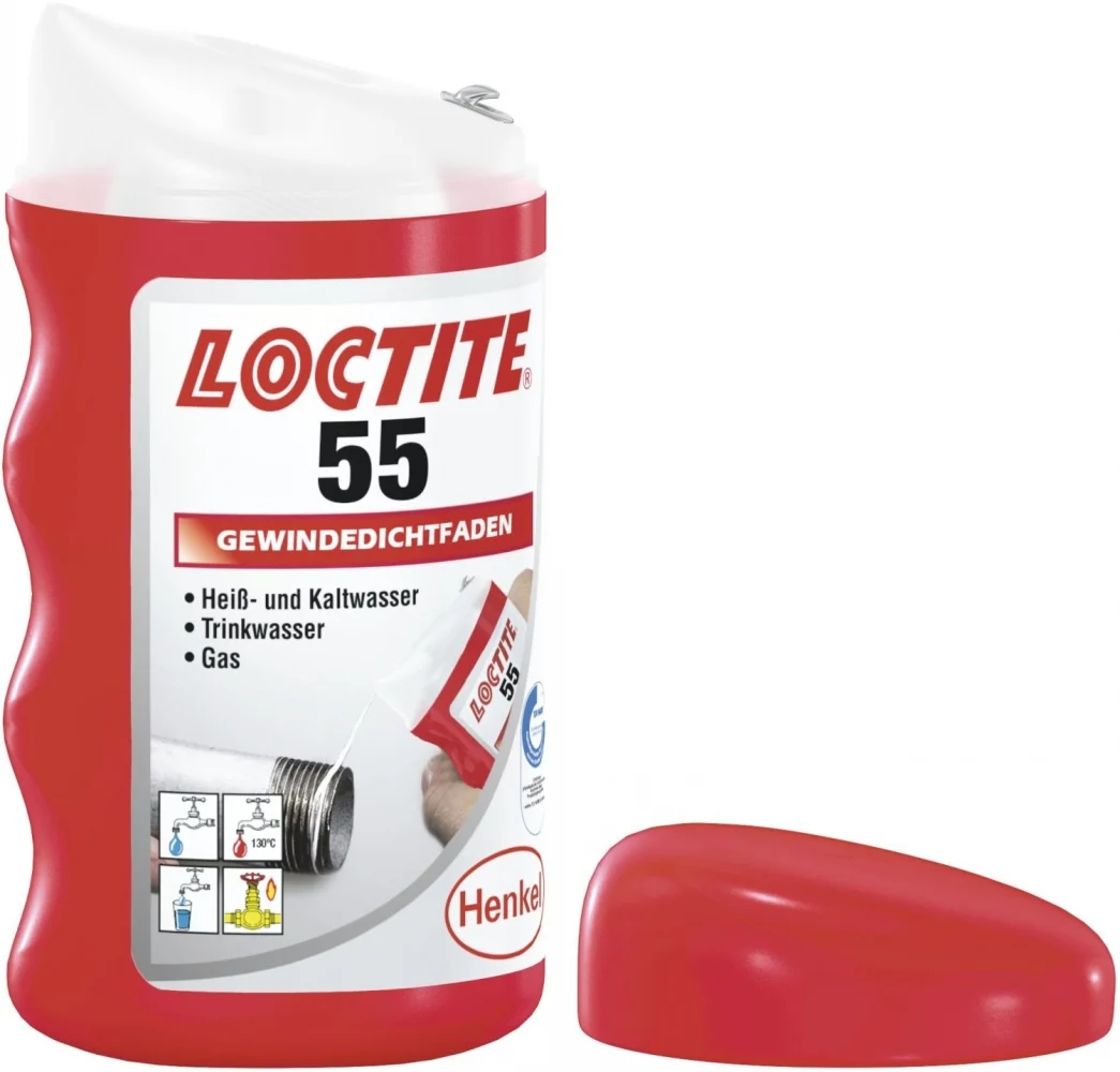 Loctite 55 Pipe Sealing Cord for plastic & metal pipe threads 160m