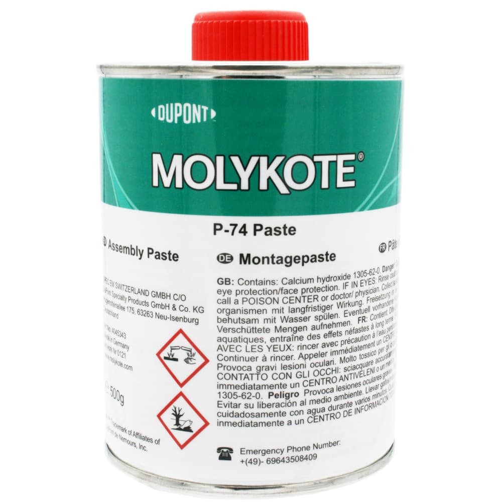 Molykote PG-75 Plastislip grease based on MO/PAO NLGI-2 1kg can